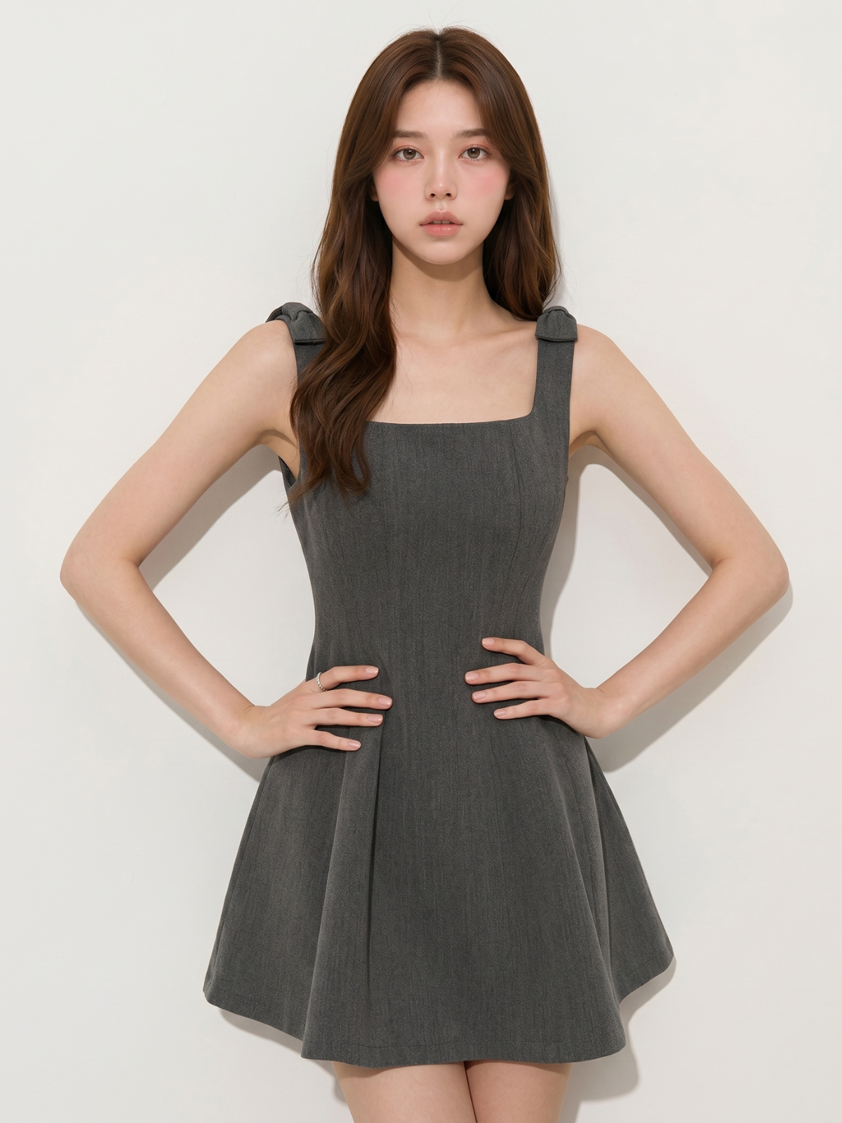 Square Neck Mini Dress