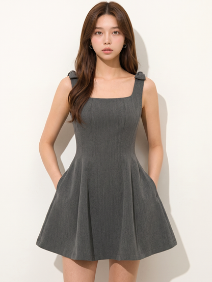 Square Neck Mini Dress