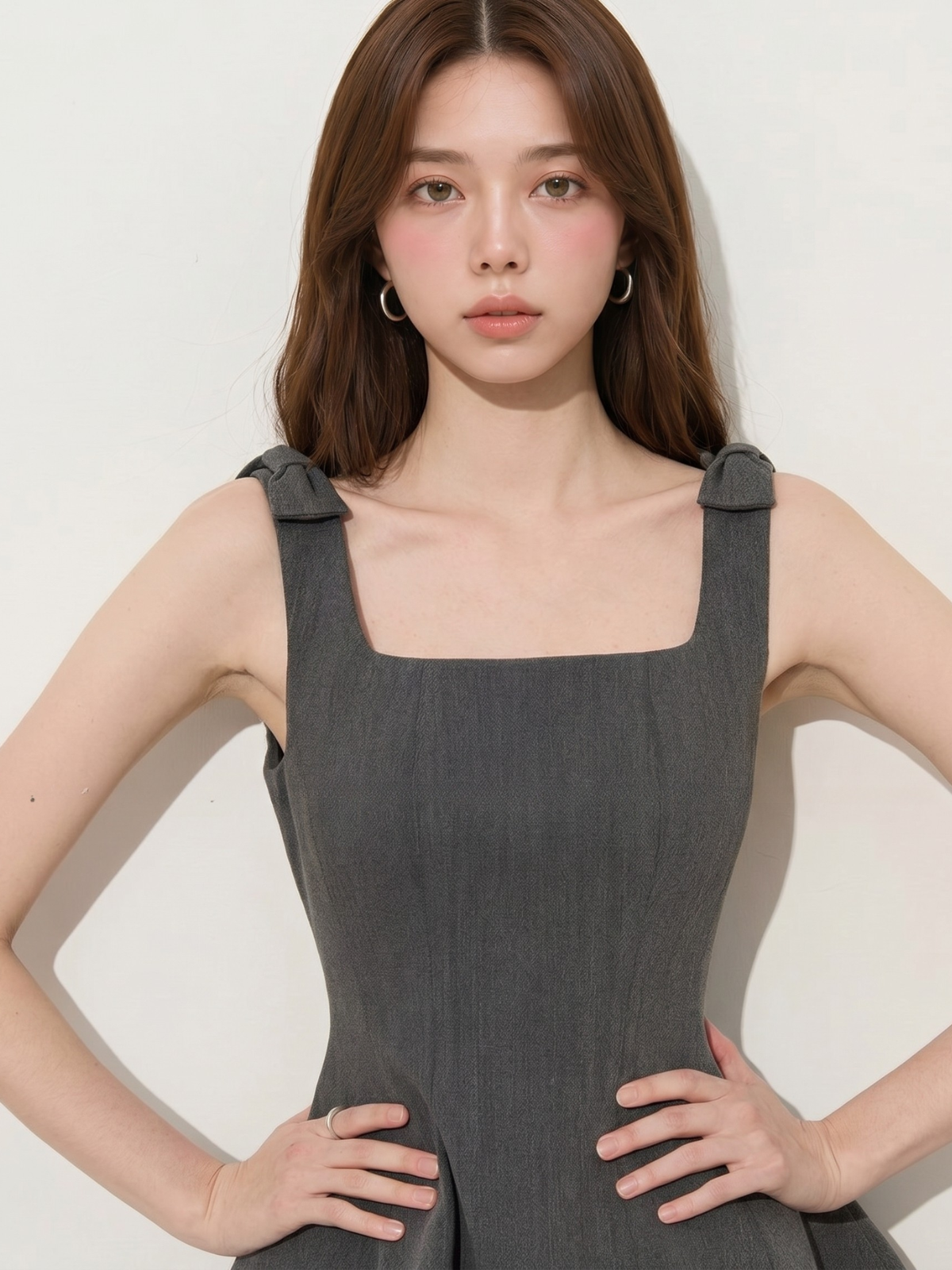 Square Neck Mini Dress
