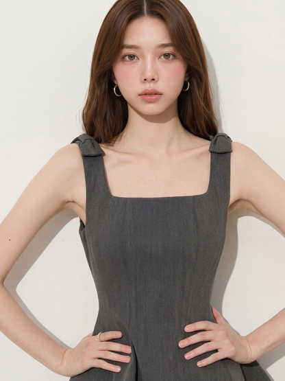 Square Neck Mini Dress