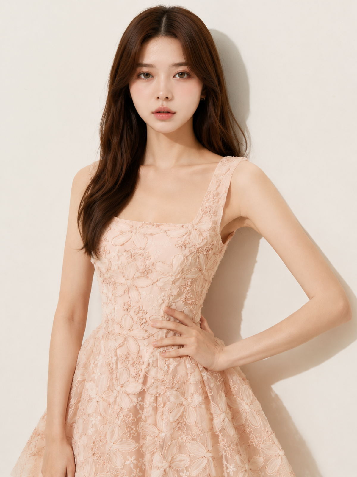 Floral Lace Mini Dress